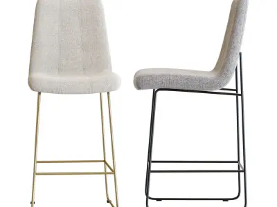 Crate and Barrel Naomi Bar Stool 3D model