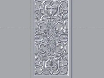 Classic decor ornament v-3D model 47 3D model