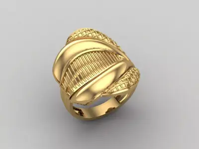 Women Ring Plain Ring Ready STL 3DM Models Womens Rings 3D print model 33