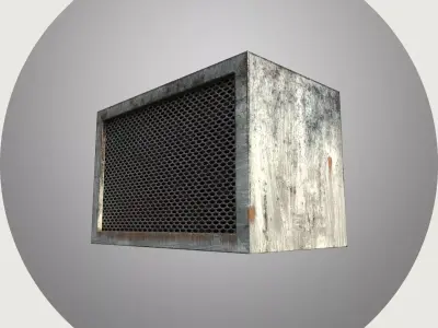 Multi Game Engine AAA Quality PBR Asset - Air Conditioner Low-poly 3D model