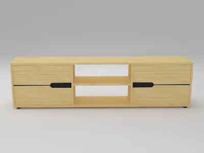 desk tivi 3D model