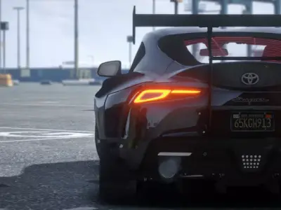 Toyota Supra A90 2025 - Realistic Game-Ready Sports Car 3D Model Low-poly 3D model