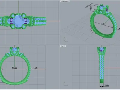 ring code 235 3D print model