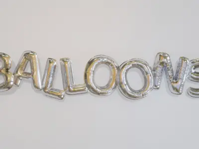 Balloon Alphabet 3D model