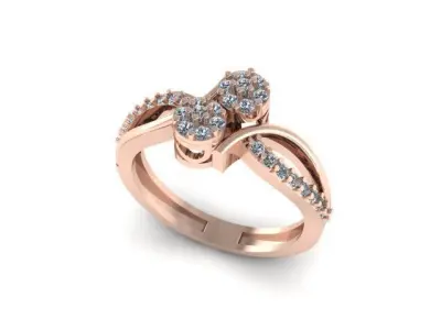 daimonds rings 3D print model