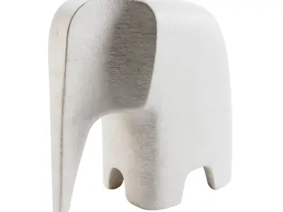 Elephant sculptures 3D model