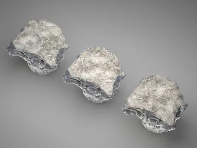 Roman corinthian capital Low-poly 3D model