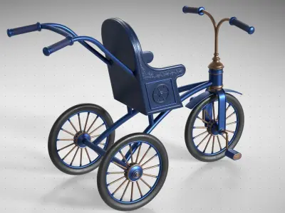 Medieval Convertable Tricycle 3D model