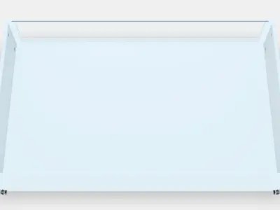 COMPLEMENT Box with glass front Low-poly 3D model