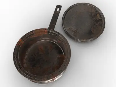 SAUCEPAN DIRT Low-poly 3D model