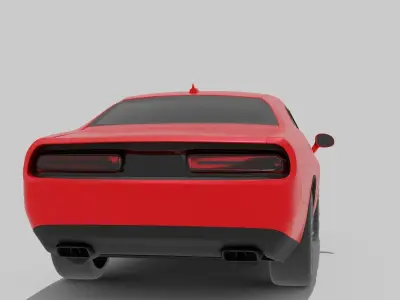 Dodge hellcat car 3D model
