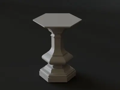 pedestal 10 3D print model