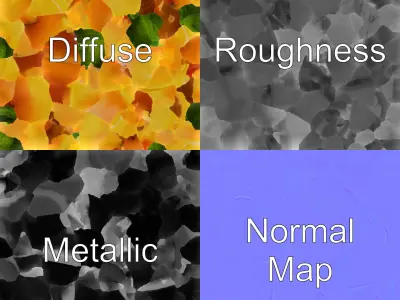 Gourmet Citrus Sorbet Model Pack Low-poly 3D model