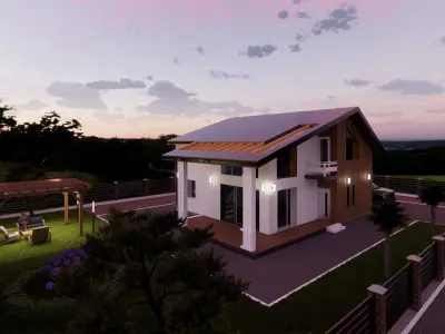European House 3D model purchase