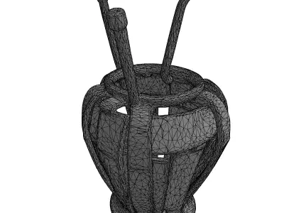 Rusty Metal Industrial Vase Prop Low-poly 3D model