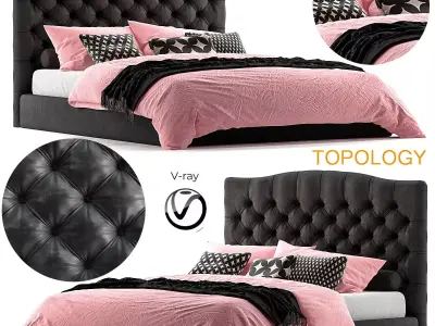 Restoration Hardware Bedroom color ideas 3d model 3D model