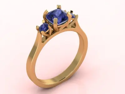 Diamond Ring Series SS-30 3D print model
