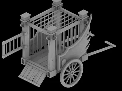 Game Barracks - Prisoners 032 3D model