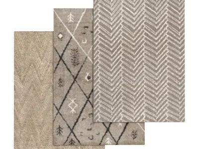 Rug Set 1407 3D model