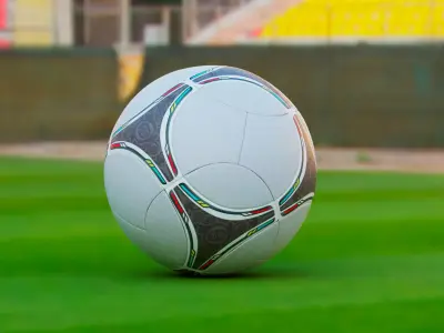 Soccer ball Low-poly 3D model 12