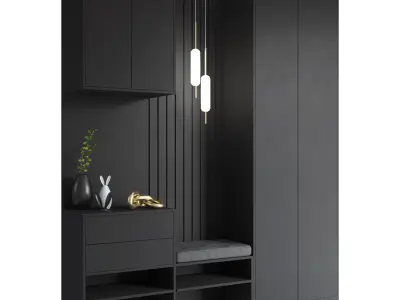 Composition in the hallway 3D model