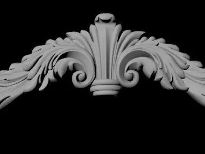 Central decor ornament for furniture 3D model 519