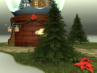 Glass Snow Ball 3D model