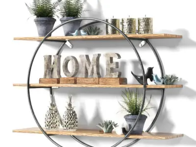 Top Hanging Plant Pots Collection 3D model