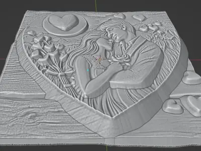 VALENTINES DAY RELIEF 3D model