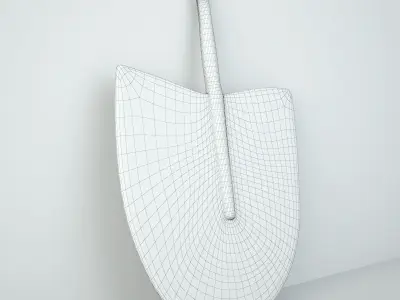 African Handwoven Fan 40 3D model