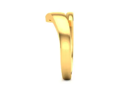 Band 3dm Render Details gold ring 3D print model