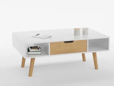 Coffee Table Set 04 3D model
