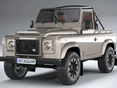 Land Rover Defender Classic V8 Soft Top 2025 3D model