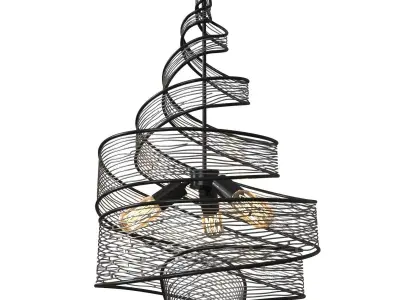 FLOW 3LT TWIST PENDANT by Varaluz 3D model