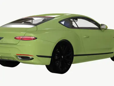 Bentley Continental GT 2024 Low-poly 3D model