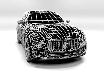 MASERATI LEVANTE LOWPOLY Low-poly 3D model