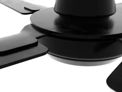 Black Ceiling Fan 3d Model  Free low-poly 3D model