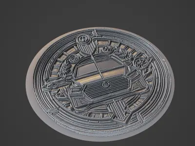 Car Pendant Medallion 3D print model