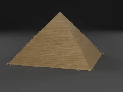 Low Poly Pyramid Low-poly 3D model