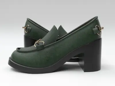 Heels Shoes Low-poly 3D model