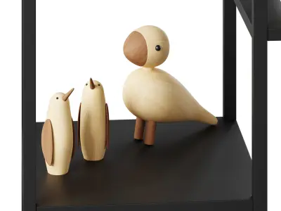 Bookcase Newcastle by Actona 3D model