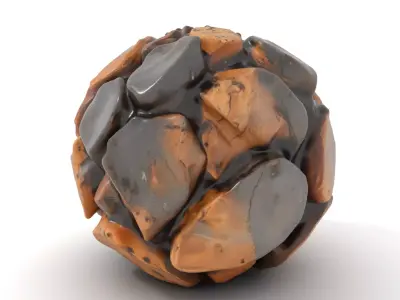 Rustic Stone Sphere model pack Texture