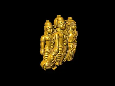 Ram lakshman sita hanuman ji  3D print model