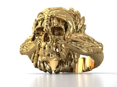 SKULL RING 3D print model