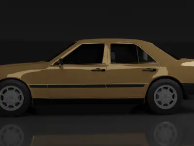Mercedes car with name mkart 3D model