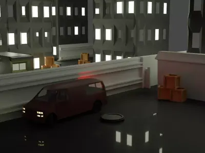 Chevrolet BUS  Low-poly 3D model