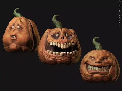 Pumpkins Halloween 3D print model