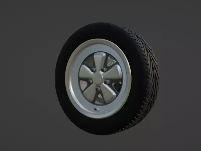 Porsche Fuchs Rim 911 SC 3D print model