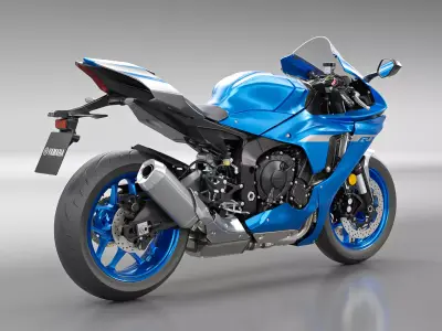 YAMAHA YZF R1 2020 Low-poly 3D model