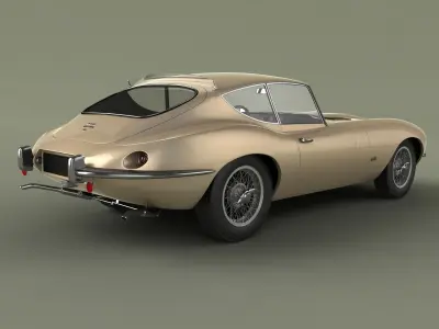 Jaguar E-type Raymond Loewy 3D model